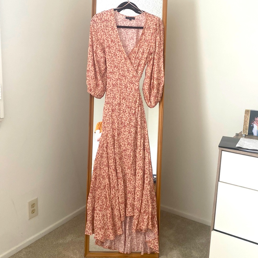 Cotton Candy LA Floral Wrap Dress